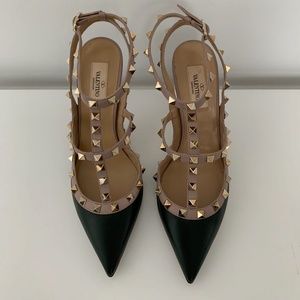 VALENTINO Rockstud T-Strap Pumps